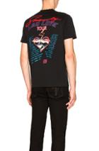 Givenchy Distressed Lightning Tee In Black