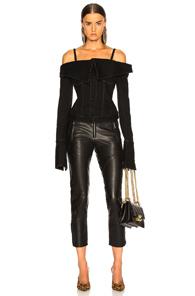 Marques ' Almeida Off Shoulder Jacket In Black