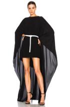 Norma Kamali Poncho Dress In Black