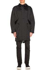 Junya Watanabe Nylon Ripstop Gore-tex Parka In Black