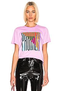 Proenza Schouler Pswl Logo Printed Baby Tee Shirt In Pink