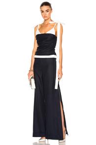 Jacquemus Bustier Top In Blue,white
