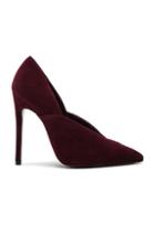 Victoria Beckham Suede Eva Pumps In Red