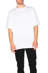Helmut Lang Whisper Jersey Oversize Tee In White
