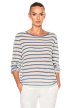 Nili Lotan Julia Sweater In Blue,stripes,white