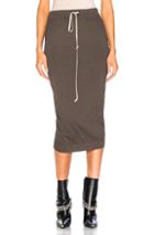 Drkshdw By Rick Owens Soft Short Pillar Skirt In Gray