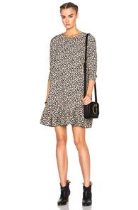 The Great Drop Ruffle Dress In Neutrals,floral