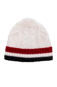 Thom Browne Aran Cable Hat In White