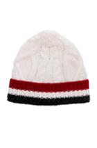 Thom Browne Aran Cable Hat In White