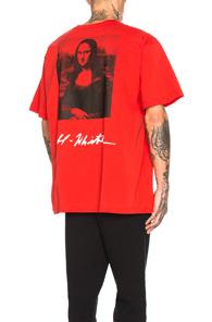 Off-white Mona Lisa Graphic Tee In Red