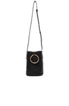 Stella Mccartney Small Bucket Bag In Black,animal Print