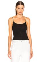 Lemaire Second Skin Tank Top In Black