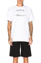 Raf Simons Big Fit Tour Graphic Tee In White
