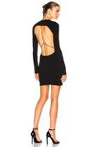 Esteban Cortazar Capri Knit Open Back Dress In Black