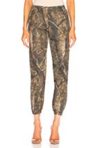 Yeezy Season 5 Printed Trackpants In Abstract,brown,green