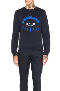 Kenzo Classic Eye Sweatshirt In Blue