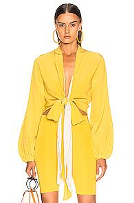Silvia Tcherassi Honey Blouse In Yellow