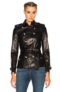 Burberry London Fairlie Slim Fit Trench Jacket In Black