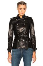 Burberry London Fairlie Slim Fit Trench Jacket In Black