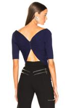 Dion Lee Cinched Rib Top In Blue