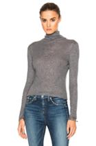 Rag & Bone/jean Fine Wool Rib Turtleneck Charcoal