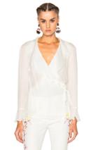 Etro Gemma Ruffle Blouse In White