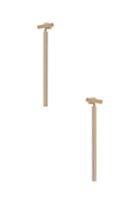 Erth 14k Gold T-bar Earring In Metallics