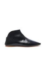 Acne Studios Leather Ame Booties In Black