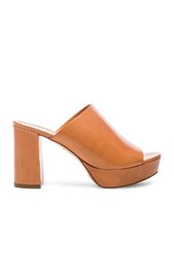 Mansur Gavriel Leather Mules In Neutrals