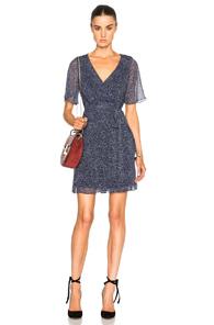 Diane Von Furstenberg Katina Dress In Blue,geometric Print