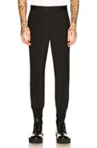 Neil Barrett Slim Low Rise Tuxedo Stripe Trouser In Black