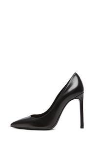 Saint Laurent Paris Calfskin Leather Pumps In Black