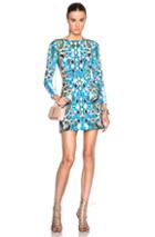 Peter Pilotto Dice Dress In Blue,abstract