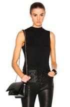 Rag & Bone/jean Hudson Mock Neck Tee In Black