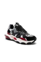 Valentino Camouflage Bounce Trainers In Gray,abstract