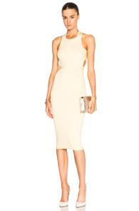 Cushnie Et Ochs Rayon Viscose Dress In Yellow
