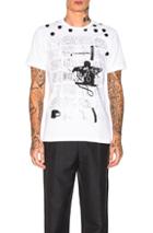 Comme Des Garcons Shirt Basquiat Tee In Abstract,black,polka Dots,white