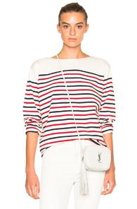 M.i.h Jeans Simple Marinierie Top In White,red,blue,stripes