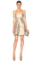 Stella Mccartney Jacquard Dress In Metallics