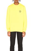 Givenchy Star Crewneck Sweatshirt In Yellow
