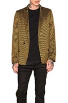 Haider Ackermann Pyjama Gold Tipped Blazer In Metallics,stripes
