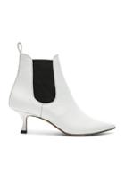 Manolo Blahnik Leather Chelsa 50 Boots In White