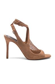 Alexander Wang Suede Piper Heels In Neutrals