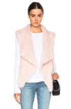 Nicholas Knitted Fur Vest In Pink