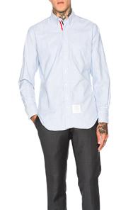 Thom Browne Classic Button Down In Blue