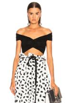 Off-white Crunchy Heart Neck Top In Black