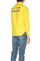 Comme Des Garcons Shirt Boys Shirt In Yellow