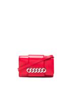 Givenchy Small Infinity Smooth Saddle Flap Bag In Red