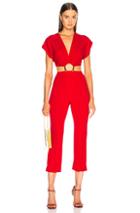 Haney Austin Jumpsuit In Red