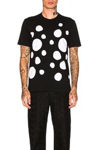 Comme Des Garcons Shirt Plain Patch Tee In Abstract,black,white